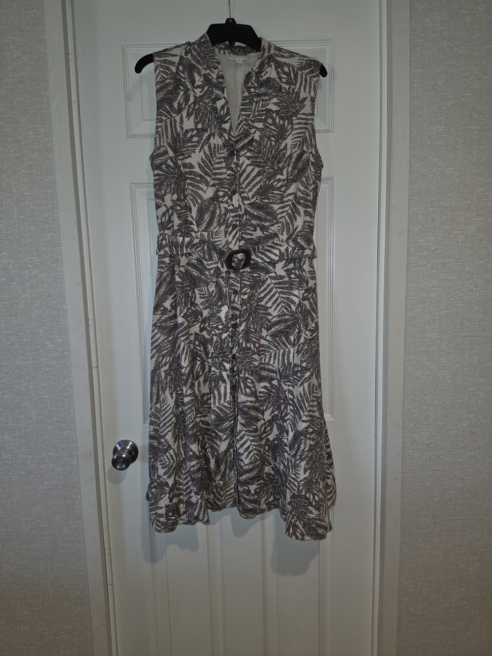 Charter Club Sleeveless Button-Front Dress